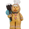 Discount LED Lighted Glittered Gingerbread Snowman Chef Christmas Figure - 17.5" Snowmen