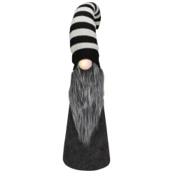 Best LED Lighted Gnome with Striped Hat Christmas Figure - 27" Gnomes
