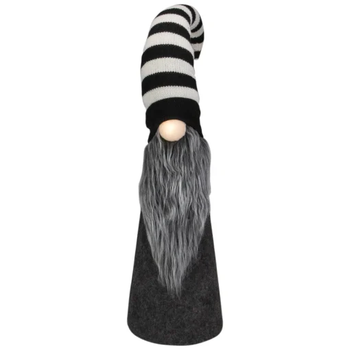 Best LED Lighted Gnome with Striped Hat Christmas Figure - 27" Gnomes