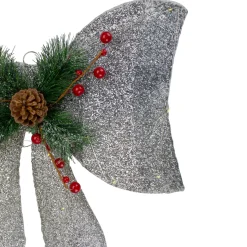 Hot LED Lighted Gradient Mesh Bow Christmas Decoration - 22