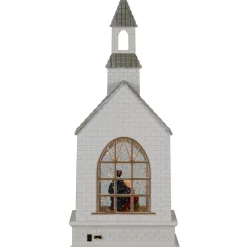 Best LED Lighted Holy Family Church Scene Christmas Snow Globe - 12