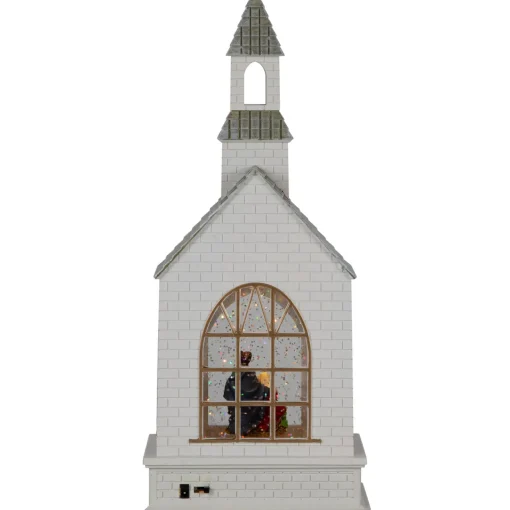 Best LED Lighted Holy Family Church Scene Christmas Snow Globe - 12" Snow Globes