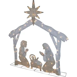 New LED Lighted Holy Family Nativity Scene Outdoor Christmas Decoration - 44