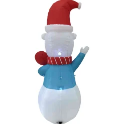 Outlet LED Lighted Inflatable Polar Bear Outdoor Christmas Decoration - 8.25' Inflatable