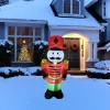 Sale LED Lighted Inflatable Soldier Nutcracker Outdoor Christmas Decoration - 4.25' Inflatable