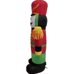 Sale LED Lighted Inflatable Soldier Nutcracker Outdoor Christmas Decoration - 4.25' Inflatable