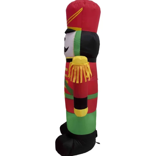 Sale LED Lighted Inflatable Soldier Nutcracker Outdoor Christmas Decoration - 4.25' Inflatable