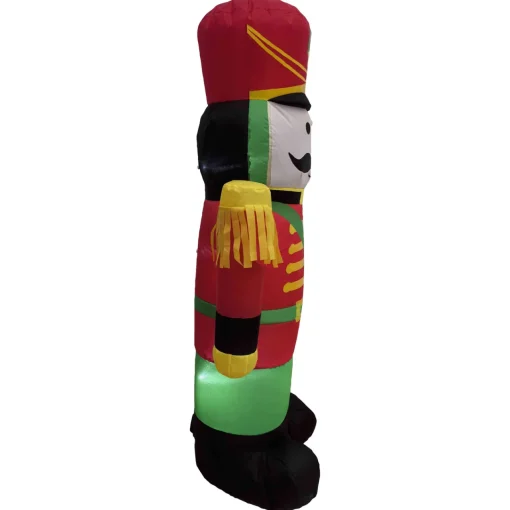 Sale LED Lighted Inflatable Soldier Nutcracker Outdoor Christmas Decoration - 4.25' Inflatable