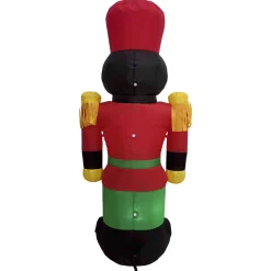 Sale LED Lighted Inflatable Soldier Nutcracker Outdoor Christmas Decoration - 4.25' Inflatable