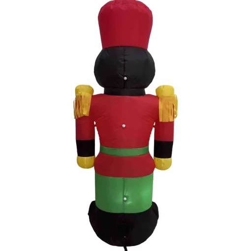 Sale LED Lighted Inflatable Soldier Nutcracker Outdoor Christmas Decoration - 4.25' Inflatable