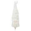 Sale LED Lighted Knitted Sweater Hat Gnome Christmas Figure - 15" - White Gnomes