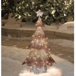 Best LED Lighted Mesh Christmas Tree Outdoor Decoration - 46