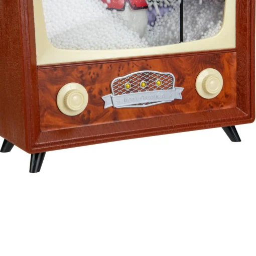 LED Lighted Musical Snowing Snowman TV Set Christmas Decoration - 12" Animated & Musical