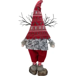 Clearance LED Lighted Nordic Hat Standing Santa Christmas Gnome with Antlers - 30