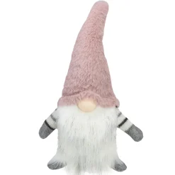 Best LED Lighted Nose Christmas Gnome Figure - 14" - Pink and White Gnomes