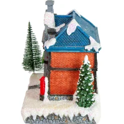 Best LED Lighted Post Office Christmas Village Decoration - 7