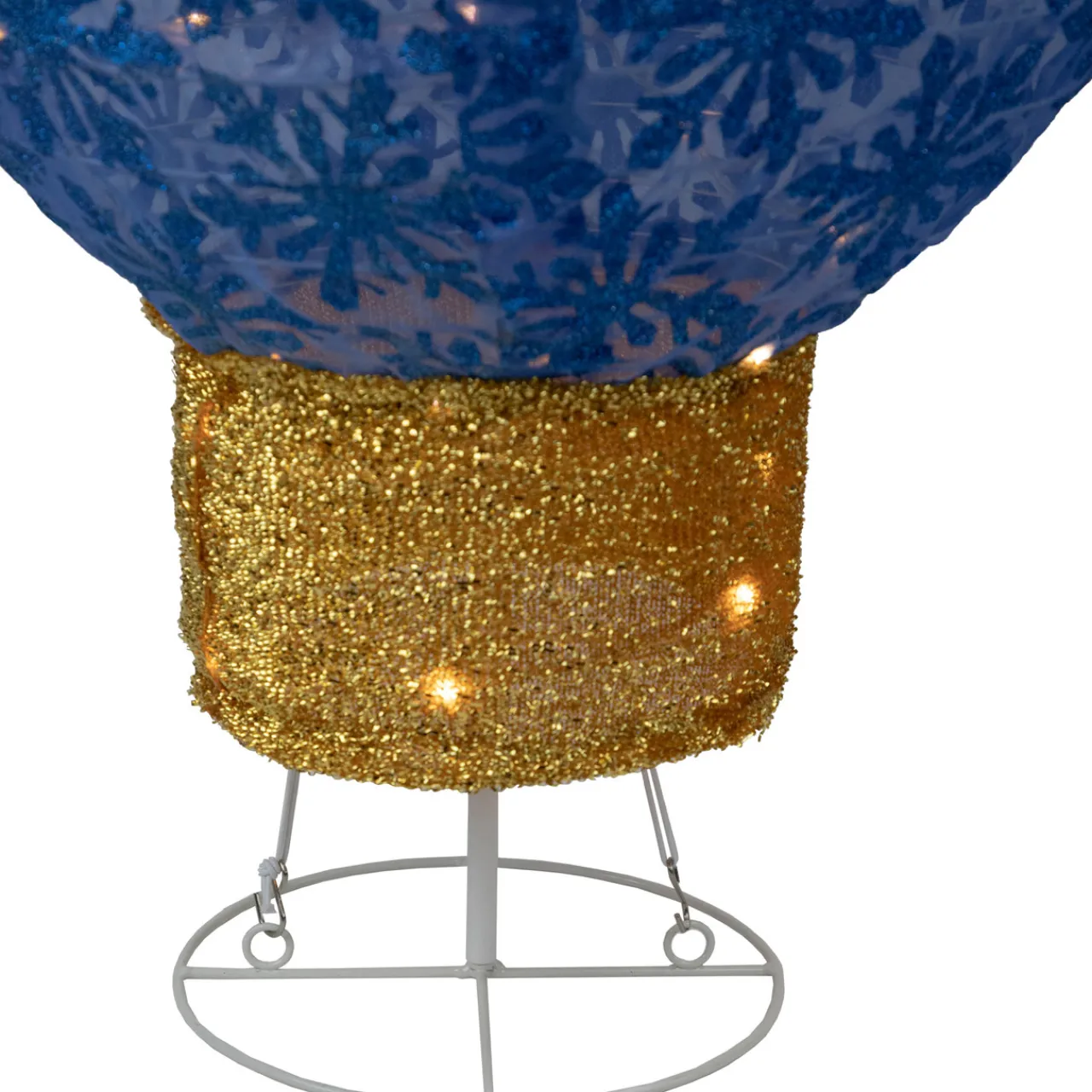 Hot LED Lighted Retro Light Bulb Outdoor Christmas Decoration - 32" - Blue Lighted