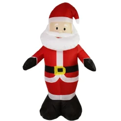 Outlet LED Lighted Santa Claus Christmas Outdoor Inflatable - 48" - Cool White Lights Santa Claus