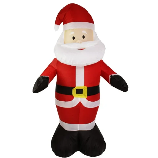 Outlet LED Lighted Santa Claus Christmas Outdoor Inflatable - 48" - Cool White Lights Santa Claus