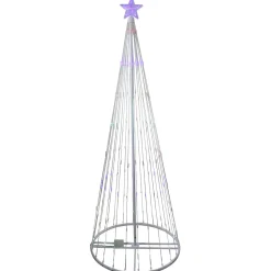 Outlet LED Lighted Show Cone Christmas Tree Outdoor Decoration - 12' - Multicolor Trees