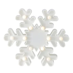 Sale LED Lighted Snowflake Christmas Marquee Sign - 9.5