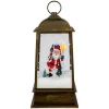LED Lighted Snowing and Musical Santa Christmas Lantern - 13.5" Lanterns