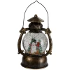 Best LED Lighted Snowman and Christmas Trees Snow Globe Lantern - 8" Lanterns
