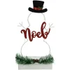 Sale LED Lighted Snowman Silhouette Christmas "Noel" Sign - 12.75" Snowmen