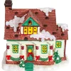 Online LED Lighted Snowy Cottage House Christmas Village Decoration - 6.5" Building Sets