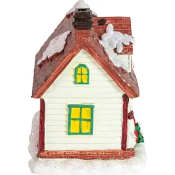 Online LED Lighted Snowy Cottage House Christmas Village Decoration - 6.5