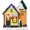 Outlet LED Lighted Snowy Toy Shop Christmas Village Display Piece - 5" Building Sets