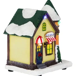 Outlet LED Lighted Snowy Toy Shop Christmas Village Display Piece - 5