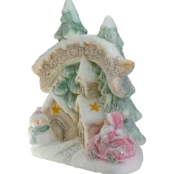 New LED Lighted Snowy Winter Village 