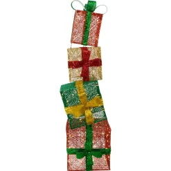 Outlet LED Lighted Stacked Christmas Gifts Outdoor Decoration - 53
