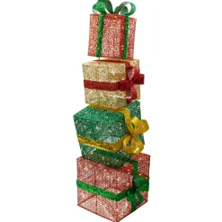 Outlet LED Lighted Stacked Christmas Gifts Outdoor Decoration - 53