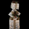 Best LED Lighted Stacked Gift Boxes Christmas Decoration - 25.25" - White and Beige Novelty