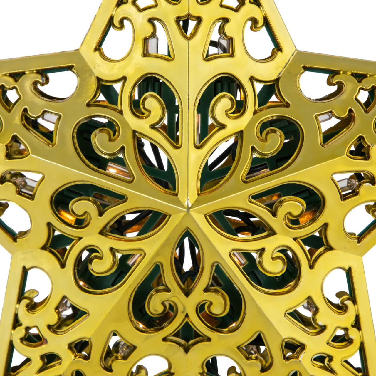 Discount LED Lighted Star Christmas Tree Topper - 9.5" - Gold Stars