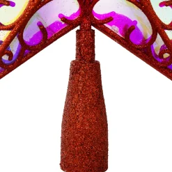 Discount LED Lighted Star Glittered Christmas Tree Topper - 11