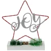 Outlet LED Lighted Star Silhouette Christmas "Joy" Sign - 11" Wall