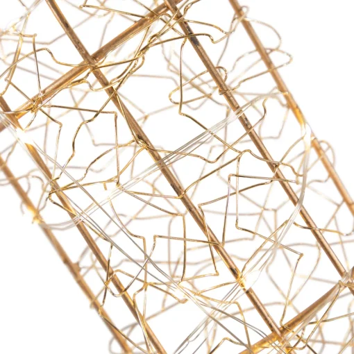 Best LED Lighted Twinkle "Joy" Metal Wire Outdoor Christmas Decoration - 16" - Gold Yard Signs