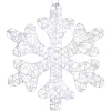 LED Lighted Twinkle Snowflake Outdoor Christmas Decoration - 23.5" - Cool White Snowflakes