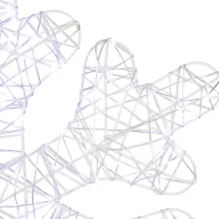 LED Lighted Twinkle Snowflake Outdoor Christmas Decoration - 23.5