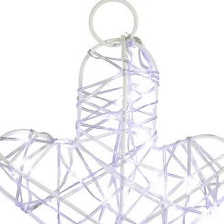 LED Lighted Twinkle Snowflake Outdoor Christmas Decoration - 23.5