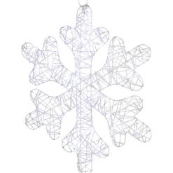 LED Lighted Twinkle Snowflake Outdoor Christmas Decoration - 23.5