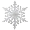 Clearance LED Lighted Twinkling Snowflake Christmas Outdoor Decoration - 47" - Cool White Snowflakes