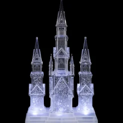 Clearance LED Lighted Winter Church Acrylic Christmas Decoration - 17.5