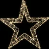 Sale LED Lighted Wire Star Outdoor Christmas Decoration - 22" - Warm White Lights Stars