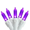 Sale LED Mini Christmas Lights White Wire - Purple - 33' White Wire - 100ct Led