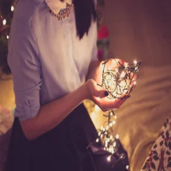 Clearance LED Multi-Function Curtain Christmas Lights - 4' x 8' - Warm White Lights Fairys