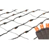 Best LED Net Style Tree Trunk Wrap Christmas Lights - Orange - 2' x 8' - Brown Wire Novelty